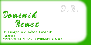 dominik nemet business card